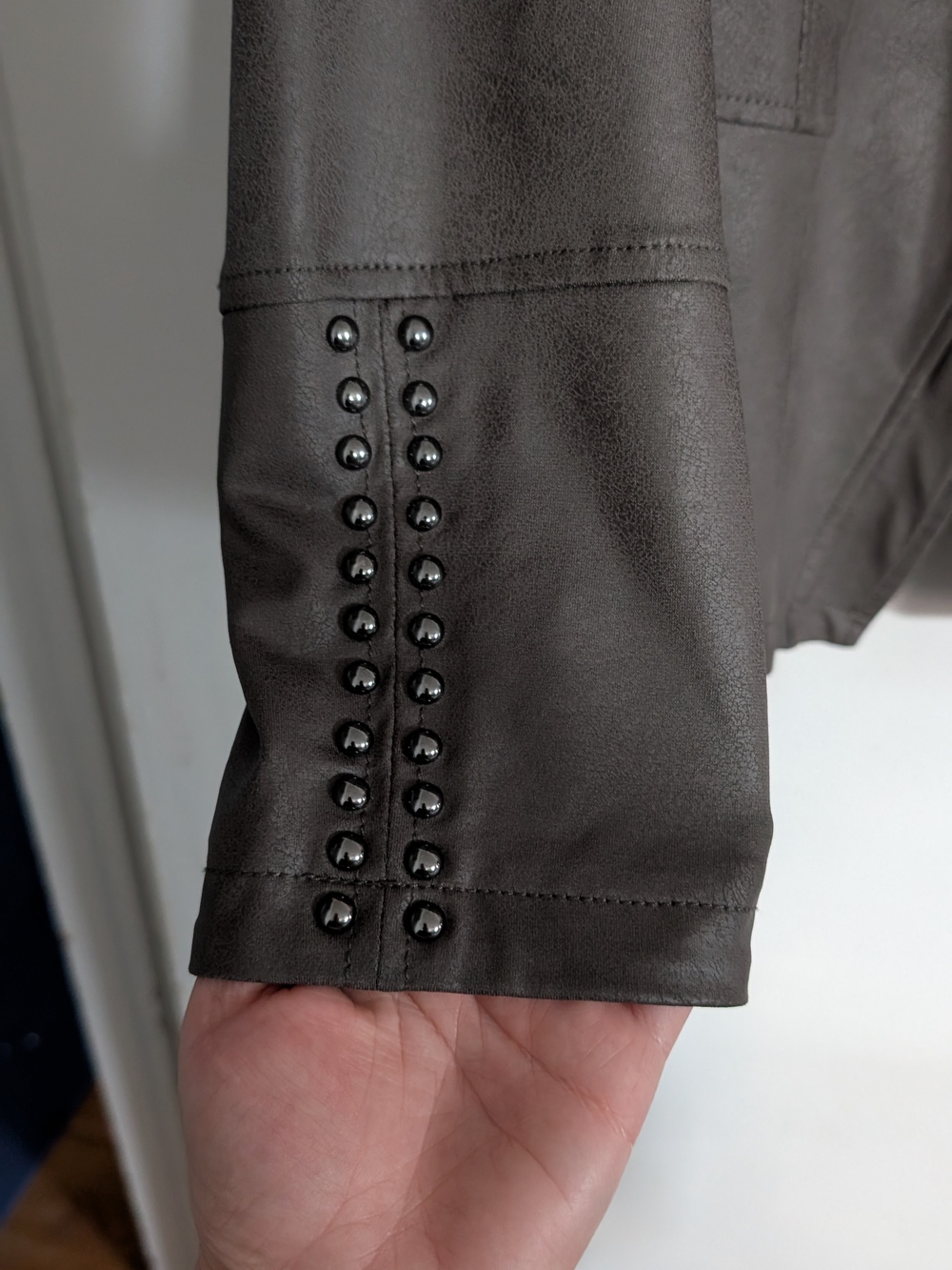Joseph Ribkoff Women's Gray Stud-Accent Jacket Size XL - Picture 5 of 11